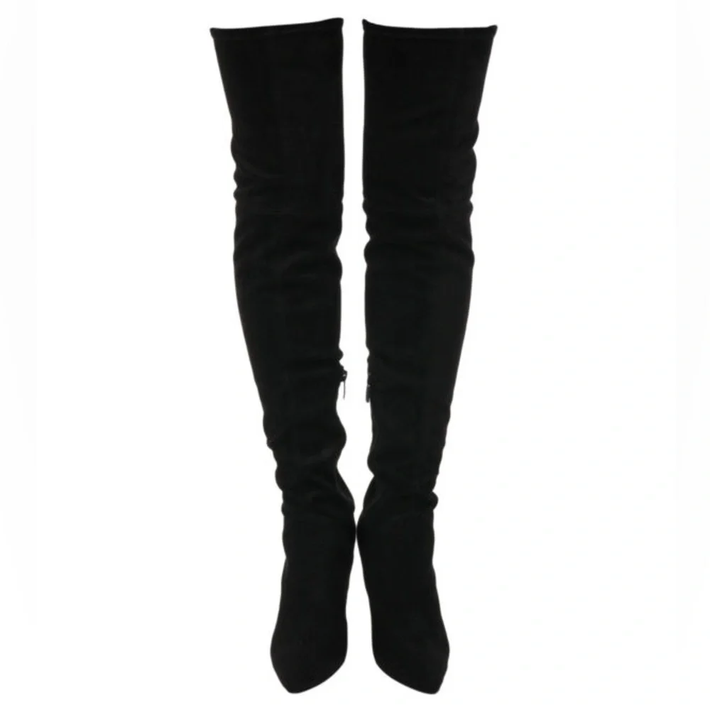 Kendall + Kylie “Kayla” Thigh-High Suede Boots – Size 9, Black or Burgundy (NWT)